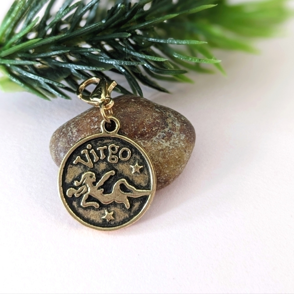 2/$15 | Virgo Antique Gold Metal Charm | Brand New